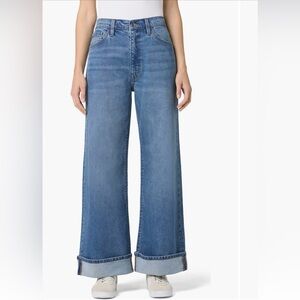 NWT Hudson Jeans Jolene Wide Leg Cuffed Jeans, Size 29 (8)